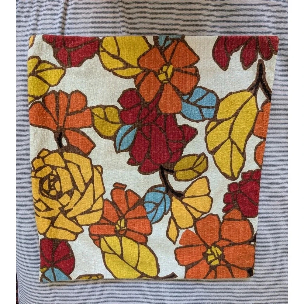 Pottery Barn Floral Pillow Cover 19